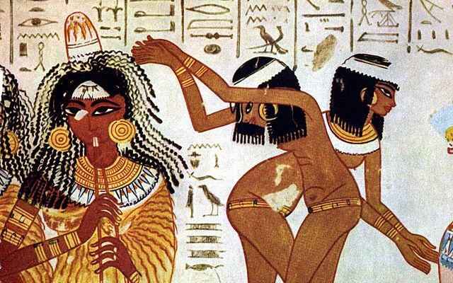 Pintura mujeres egipcias