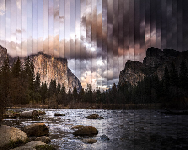 time slice del parque de Yosemite
