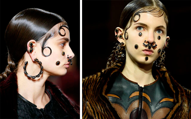 Maquillaje y peluquería de Riccardo Tisci para Givenchy Maquillaje en la pasarela: Givenchy